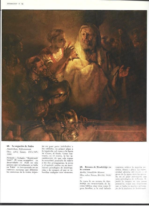LAMINA 40430: La negacion de Pedro, por Rembrandt
