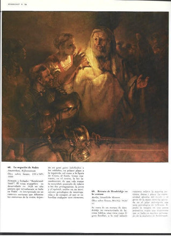 LAMINA 40430: La negacion de Pedro, por Rembrandt