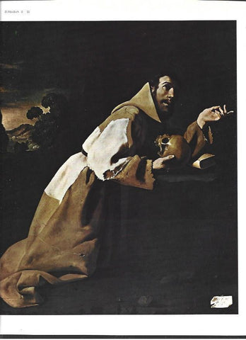 LAMINA 40399: Las tentaciones de San Jeronimo, por Zurbaran