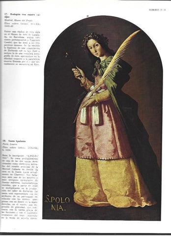 LAMINA 40398: Santa Apolonia, por Zurbaran