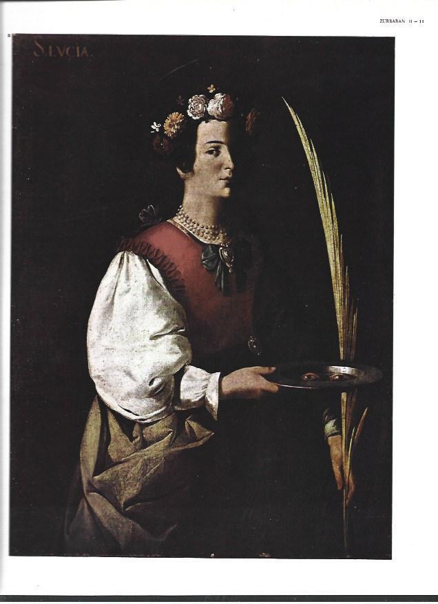 LAMINA 40394: Santa Lucia, por Zurbaran