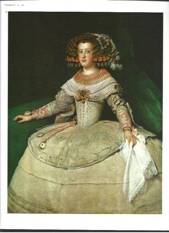 LAMINA 40389: La infanta Maria Teresa a los catorce años, por Velazquez