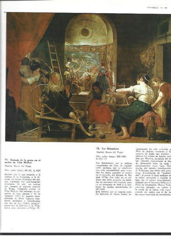 LAMINA 40388: Las hilanderas, por Velazquez