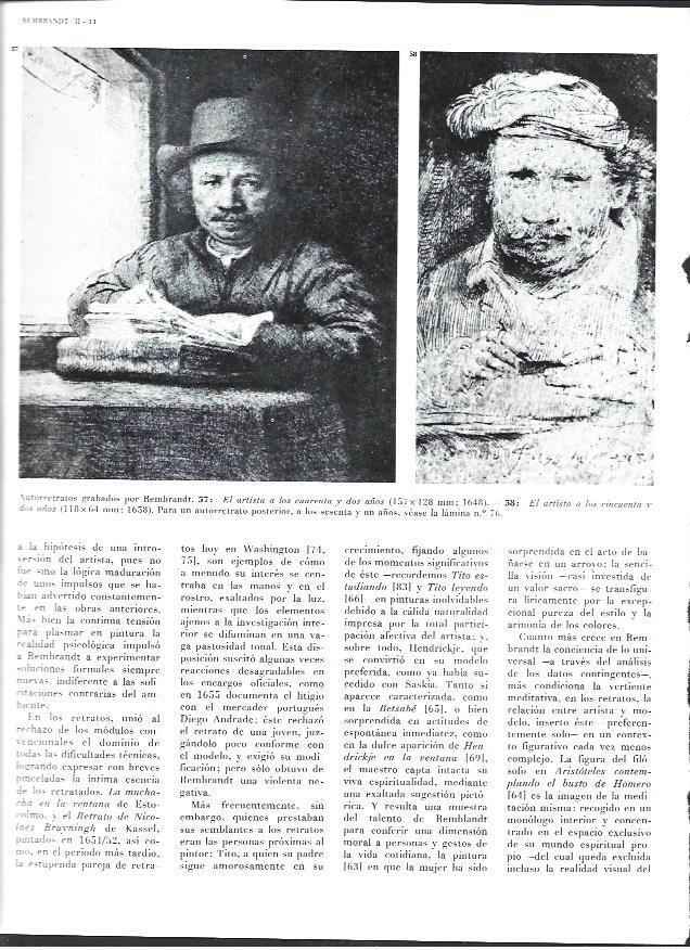 LAMINA 40426: Autorretratos grabados por Rembrandt