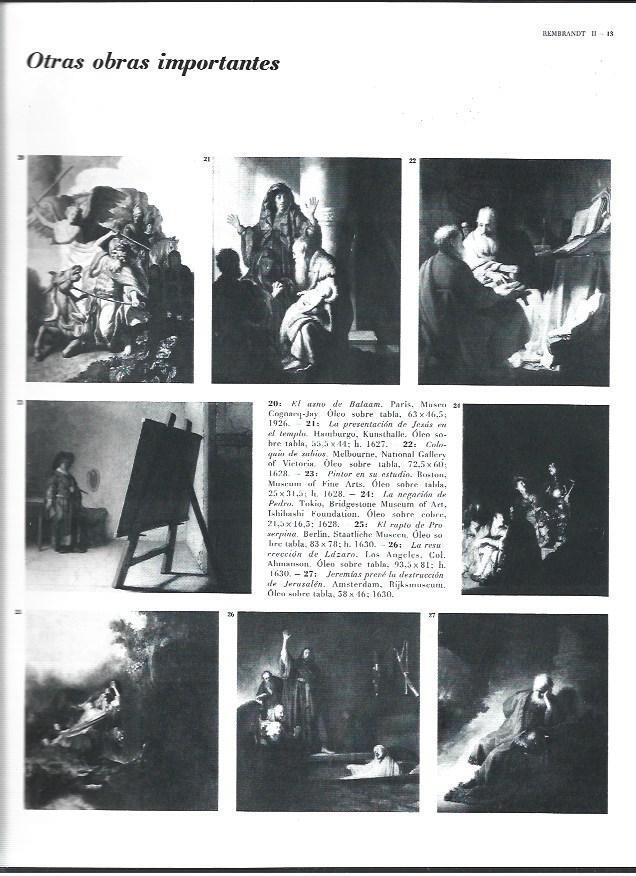 LAMINA 40424: Obras importantes de Rembrandt