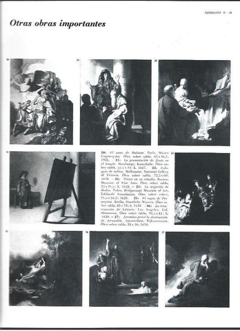 LAMINA 40424: Obras importantes de Rembrandt