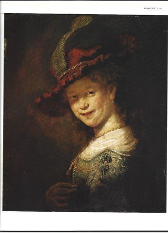 LAMINA 40419: Retrato de Saskia riendo, por Rembrandt