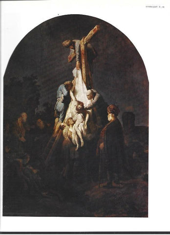 LAMINA 40418: Descendimiento de la cruz, por Rembrandt