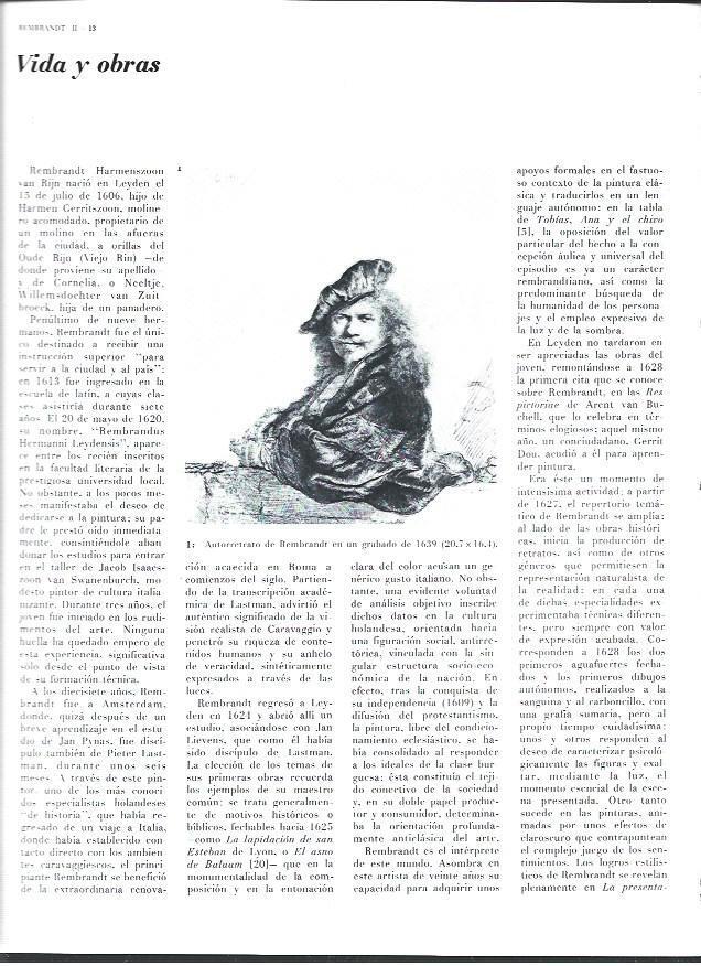 LAMINA 40415: Autorretrato de Rembrandt