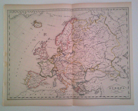 LAMINA 40675: Mapa de Europa en 1838