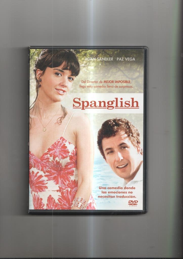 Pelicula en DVD: Spanglish. Interpretado por Adam Sandler, Paz Vega