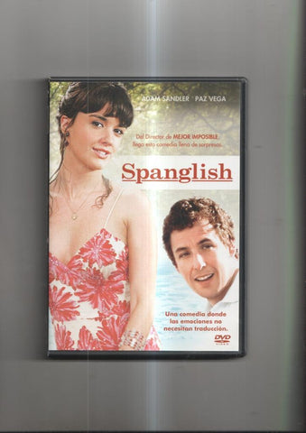 Pelicula en DVD: Spanglish. Interpretado por Adam Sandler, Paz Vega