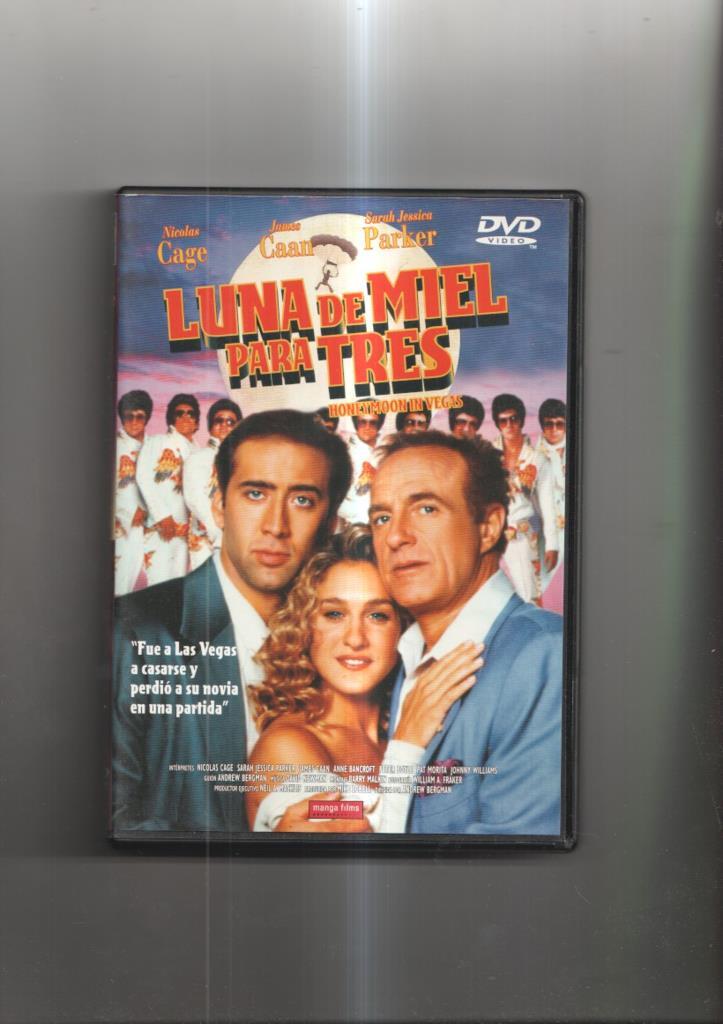 Pelicula en DVD: Luna de Miel para Tres, Honeymoon in Vegas con Nicolas Cage y Sarah Jessica Parker