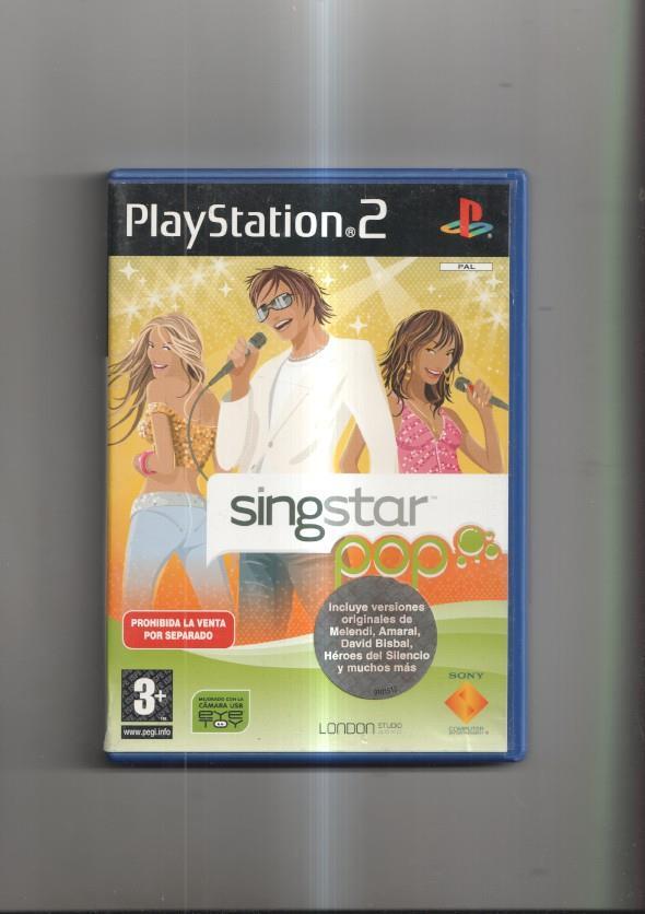 DVD videjuego PlayStation 2: Singstar Pop (sin micrófonos, solo el juego)