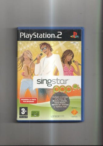 DVD videjuego PlayStation 2: Singstar Pop (sin micrófonos, solo el juego)