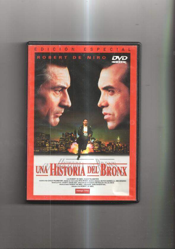 Pelicula en DVD: Una historia del Bronx. Edición especial. Dirigida por Robert de Niro