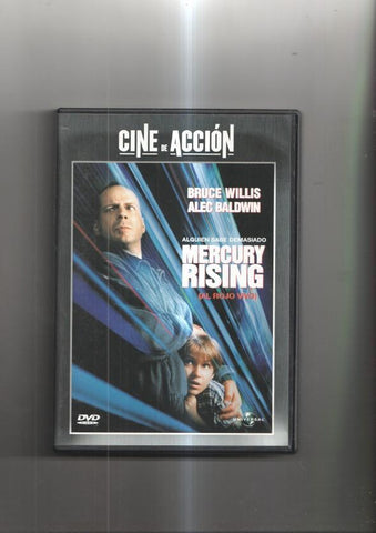 Pelicula en DVD: Mercury Rising (Al rojo vivo). Con Bruce Willis y Alec Baldwin