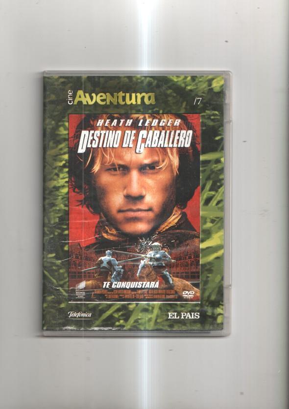 Pelicula en DVD: Destino de Caballero. Interpretada por Heath Ledger
