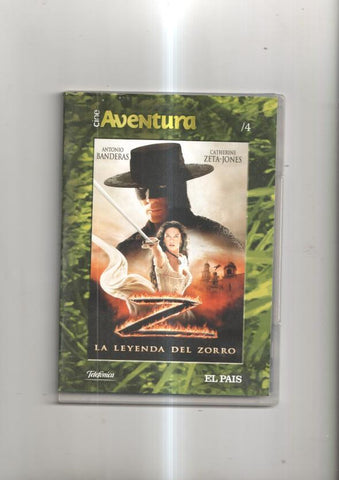 Pelicula en DVD: La leyenda del zorro. Con Antonio Banderas y Catherine Zeta-Jones