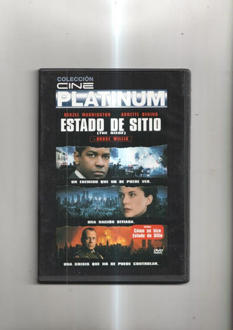 Pelicula en DVD: Estado de sitio (the siege). Interpretado por Denzel Washington, Annete Bening y Bruce Willis