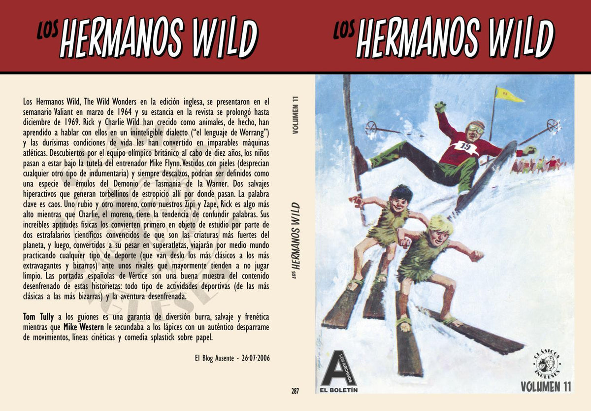 Los Archivos de El Boletin volumen 287: Los Hermanos Wild vol 11