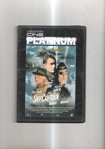 Pelicula en DVD: Sky Captain y el Mundo del Mañana. Con Jude Law, Angelina Jolie, Gwynet Paltrow