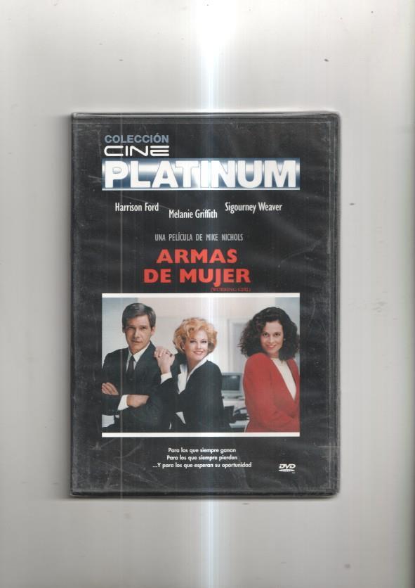Pelicula en DVD: Armas de mujer (precintado). Con Harrison Ford, Melanie Griffith, Sigourney Weaver