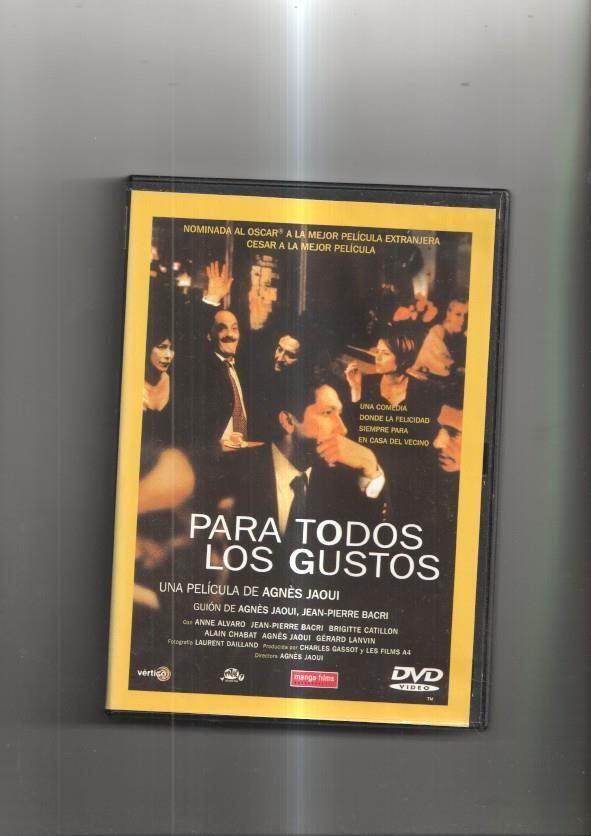 Pelicula en DVD: Para todos los gustos. Una película de Agnès Jaoui