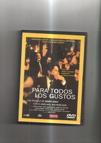 Pelicula en DVD: Para todos los gustos. Una película de Agnès Jaoui