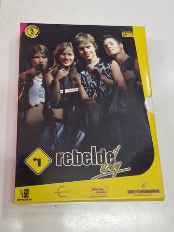 Serie DVD: Rebelde Way (episodios 116 al 127). Son 3 DVDs