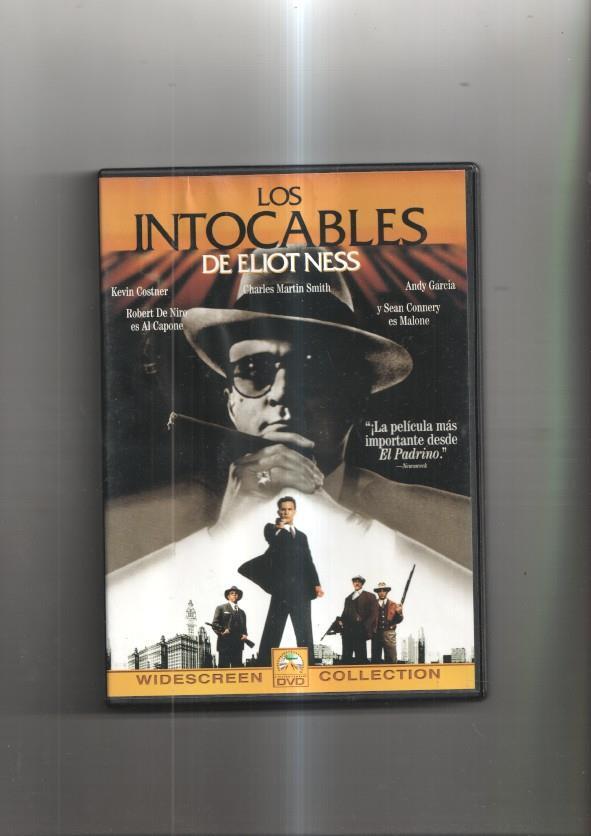 Pelicula en DVD: Los Intocables Eliot Ness, con Kevin Costner, Sean Connery, Robert de Niro