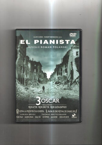 Pelicula en DVD: El pianista. Interpretado por Adrien Brody