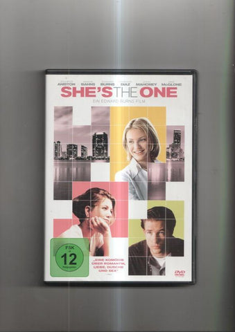 Pelicula en DVD: She's the one, intrepretado por Cameron Diaz, Jennifer Aniston, Edward Burns