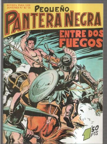 Facsimil: Pequeño Pantera Negra numero 107: Entre dos fuegos