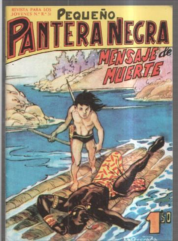 Facsimil: Pequeño Pantera Negra numero 082: Mensaje de muerte
