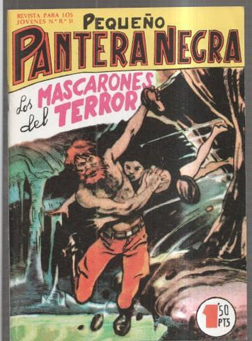 Facsimil: Pequeño Pantera Negra numero 080: Los mascarones del terror