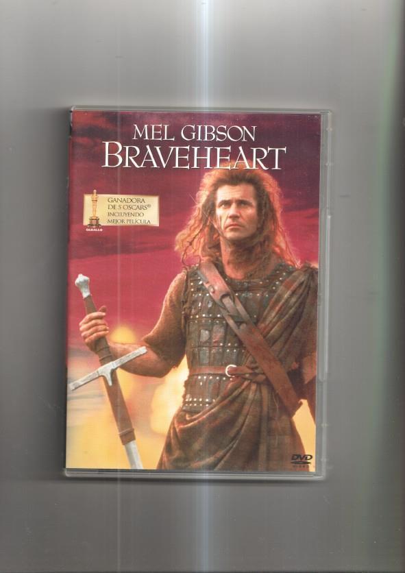 Pelicula en DVD: Braveheart. Dirigida y protagonizada por Mel Gibson