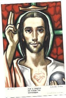POSTAL A6906: Sagrado Corazon de Jesus