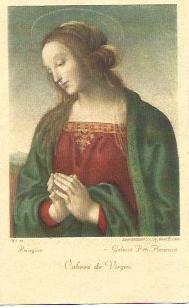 POSTAL A6914: Cabeza de Virgen
