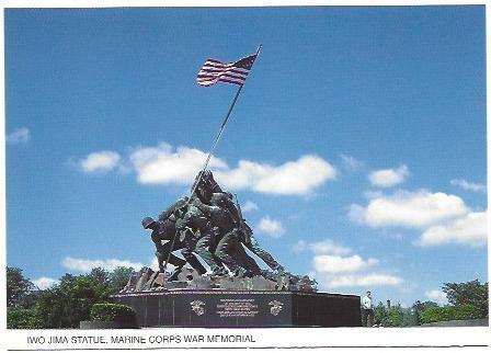 POSTAL A6853: Iwo Jima Statue