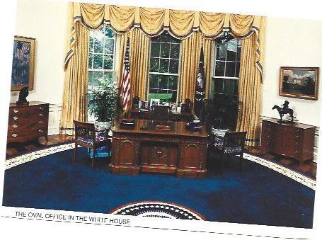 POSTAL A6851: Sala Oval de la Casa Blanca