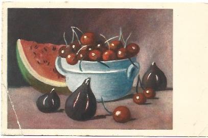 POSTAL A6832: Bodegon, serie numero 16
