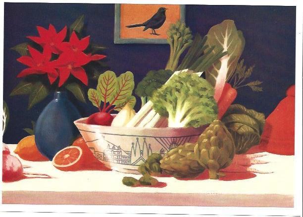 POSTAL A6874: Frutas de invierno