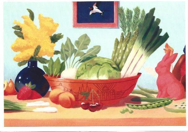 POSTAL A6873: Hortalizas de primavera