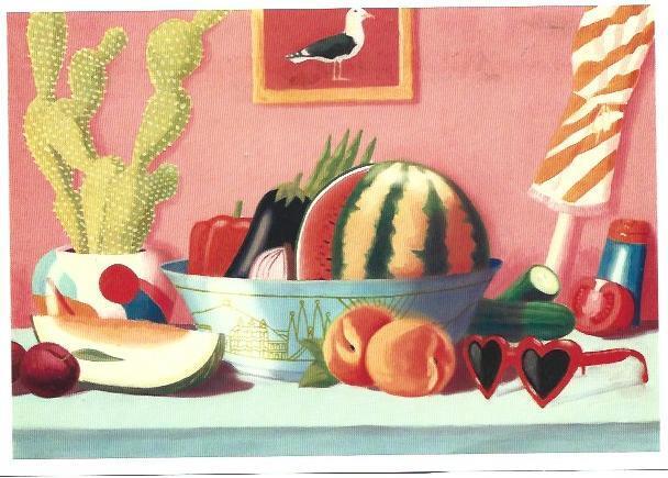 POSTAL A6872: Frutas de verano