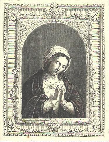 VARIOS 7080: Estampa de la Virgen Maria