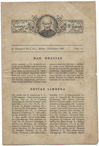 VARIOS 7070: Favores H. Garate. Bilbao