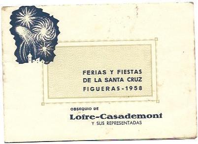 VARIOS 7060:  Programa de la Feria de la Santa Cruz de Figueres