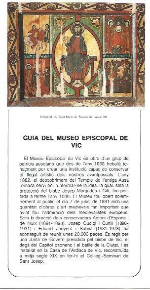 VARIOS 7023: Guia del Museo Episcopal de Vic
