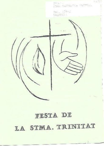 VARIOS 7013: Programa de actos de la Festa  de la Santissima Trinitat